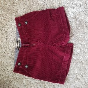 Anthropologie Daughters of the Liberation Red Corduroy Shorts Pockets 2